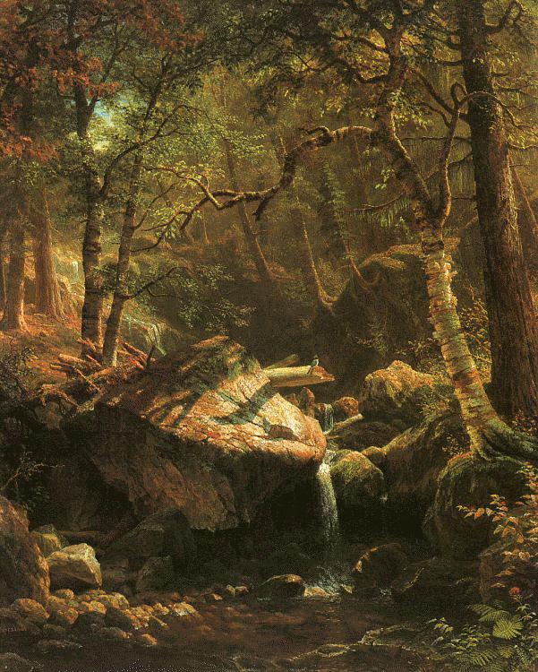 Albert Bierstadt The Mountain Brook oil painting picture